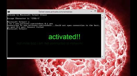 Activate windows 8.1 using notepad